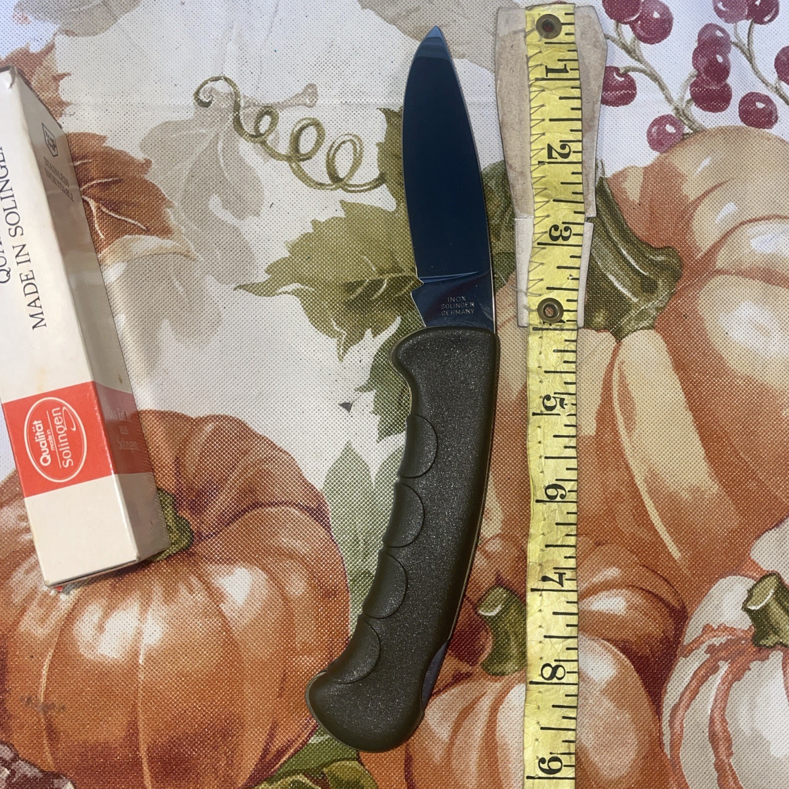 Rare Brand new Inox Solingen Lite 2 KC 10 Germany Pocket Knife Green. NOS.