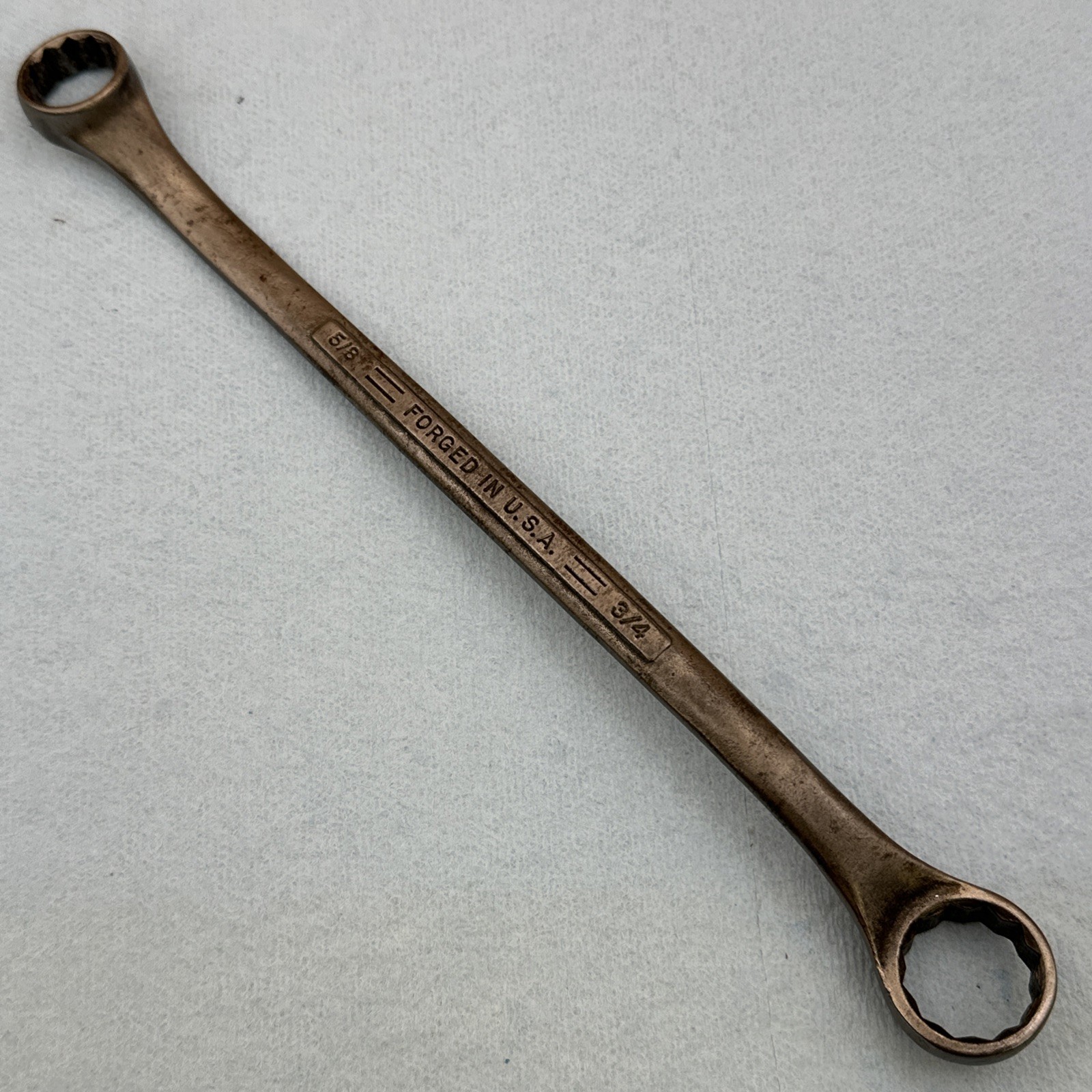 Craftsman Flying =V= 9/16″ x 5/8″ Double Box End Wrench USA Vintage