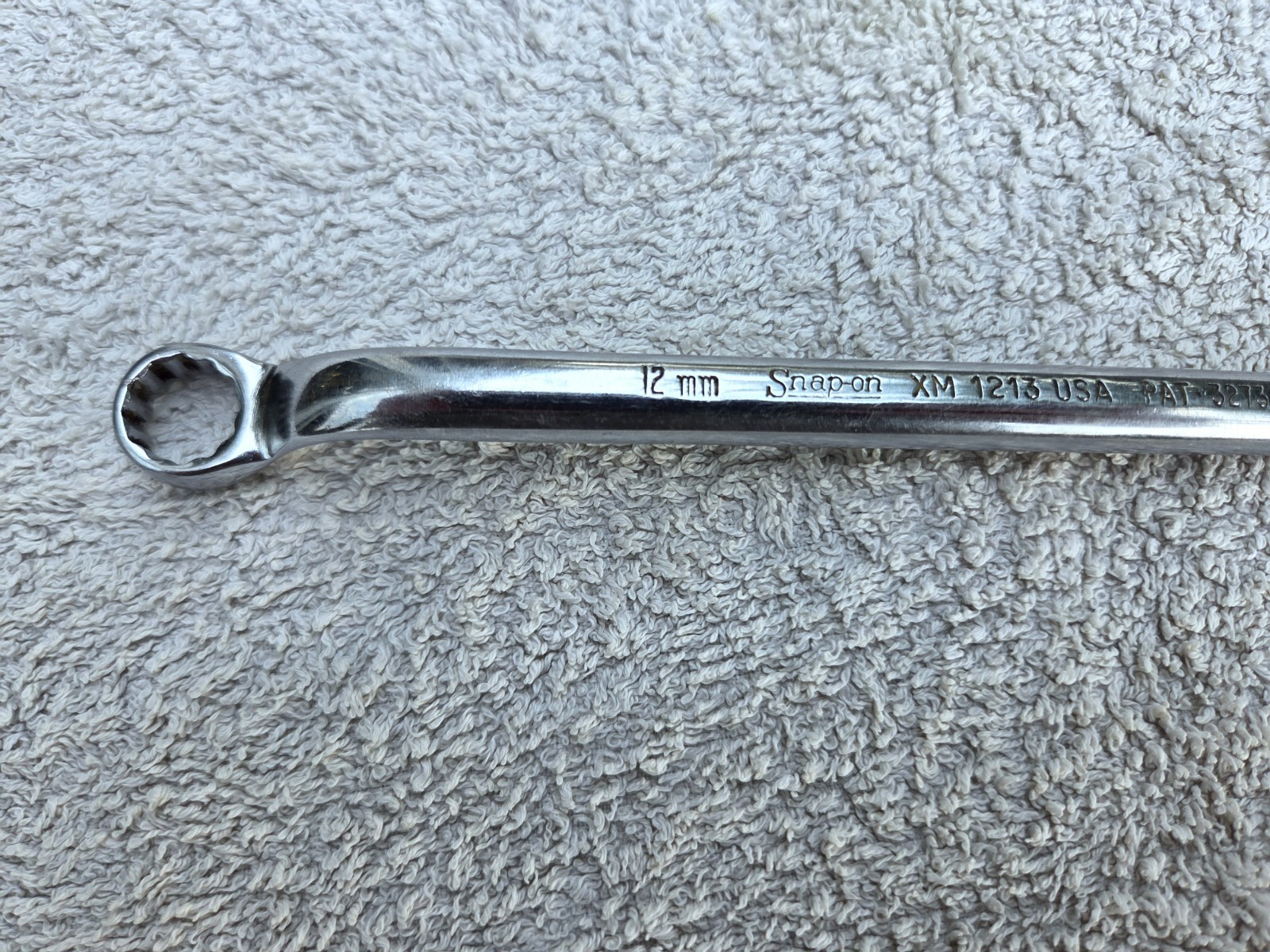 Snap-On Tools USA XM1213 Metric 12mm x 13mm Round Shank Offset Box Wrench 12Pt