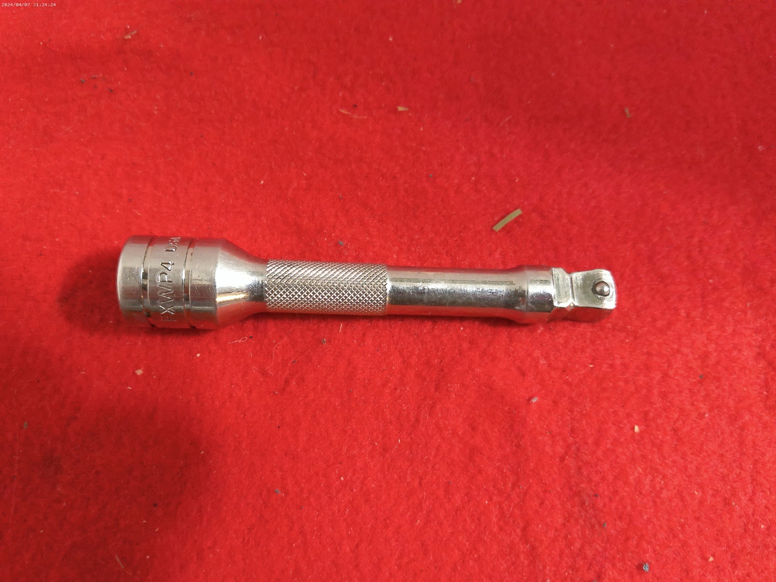 Snap-On FXWP4 3/8” Drive Wobble Extension 4” Length USA Chrome Socket Extension