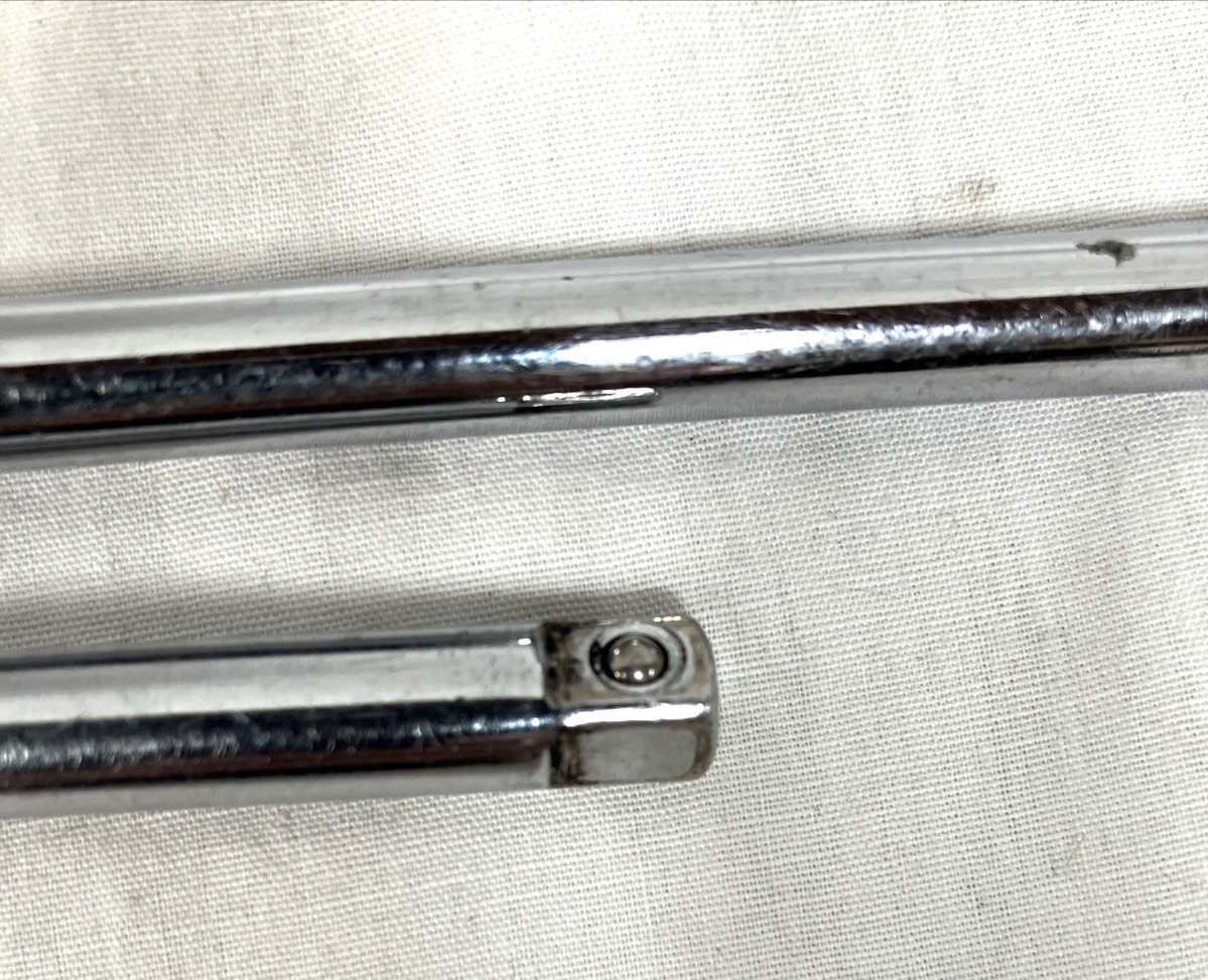 Snap On 1/4” Dr. Knurled Extension 5 Pcs Total 1” 4” 6” 10” 14”