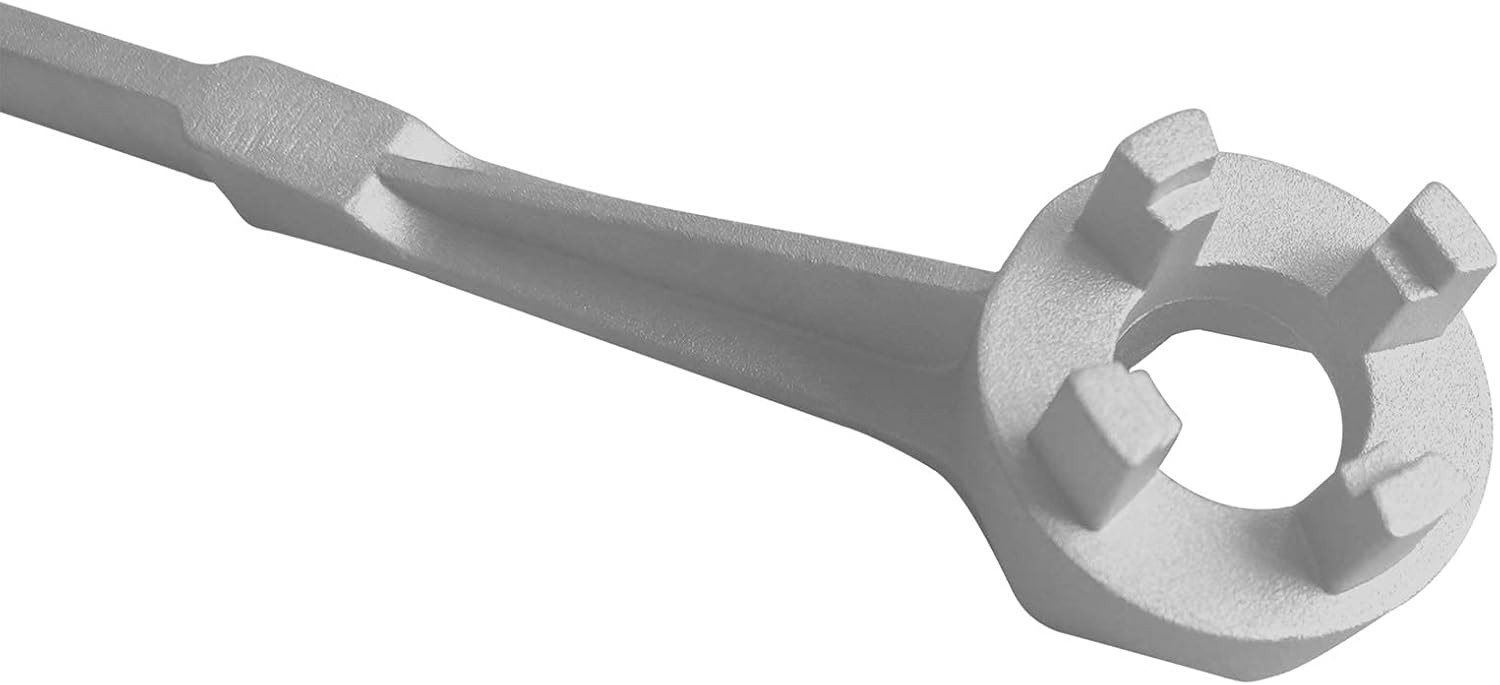 Multi-Functional Aluminum Drum Wrench – Fits Plastic & Metal Bung Caps 2″/3/4″