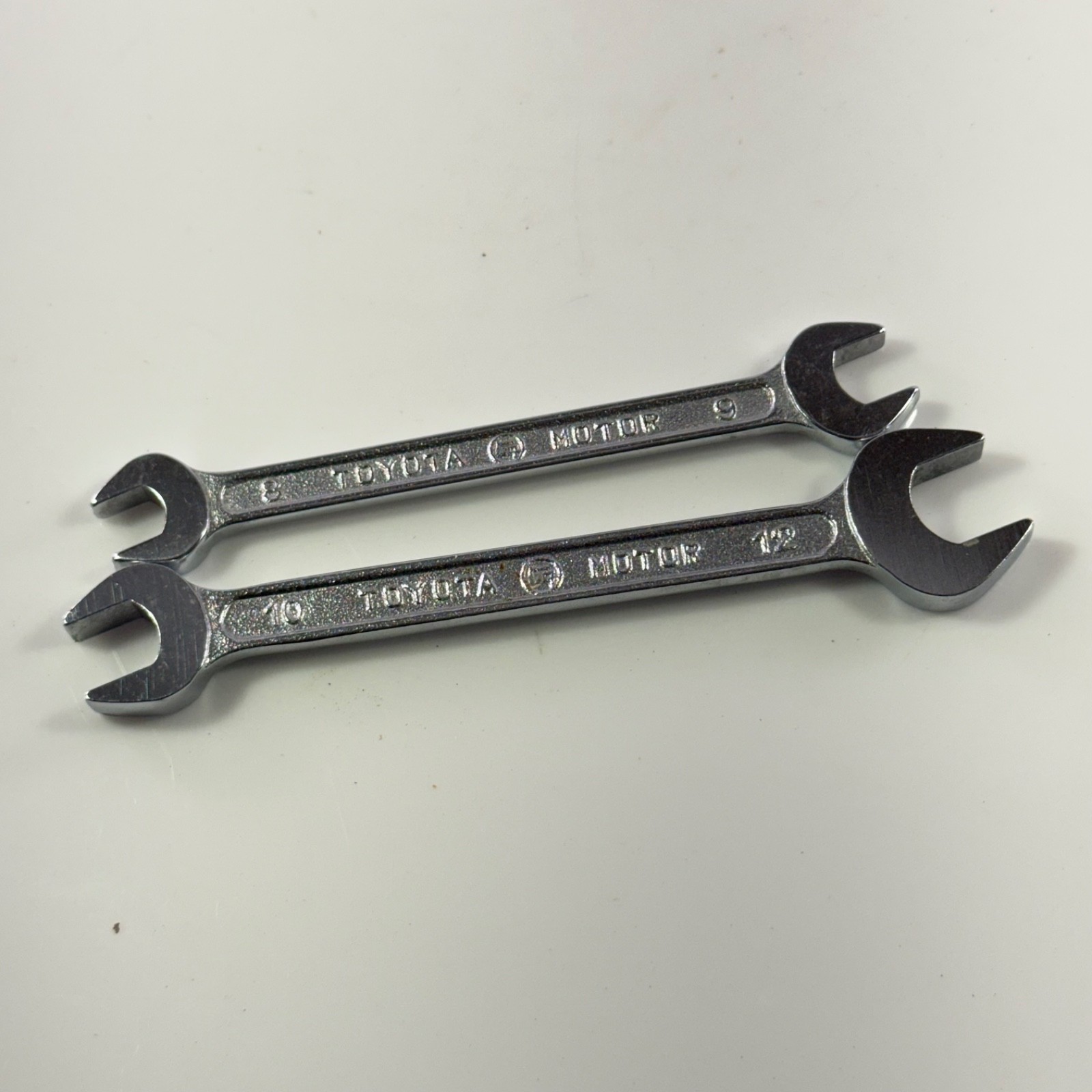 Toyota Motor OEM Wrench Set 8x9mm 10x12mm Nickel Chrome Vanadium Vintage JDM