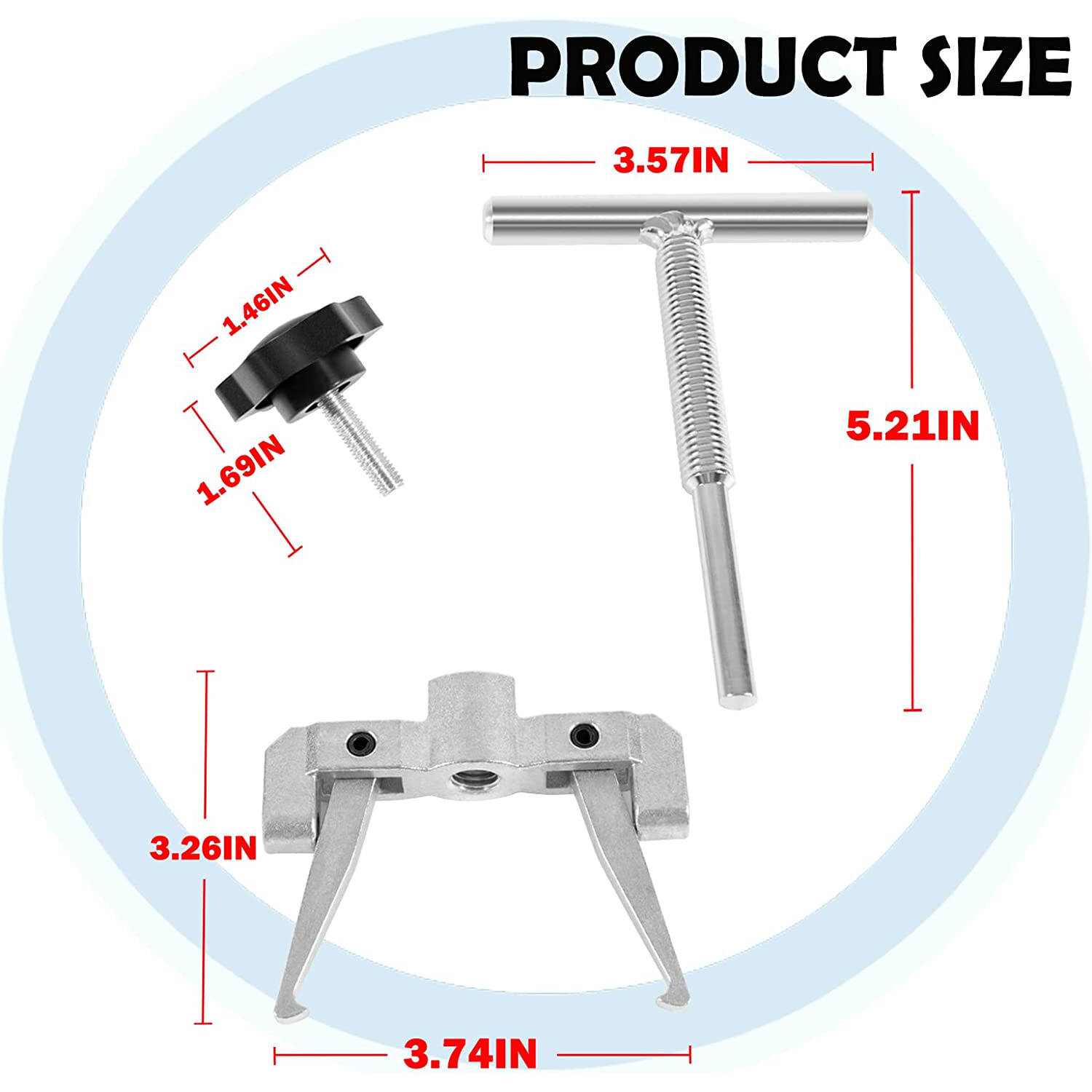 660040-1 Stainless Impeller Puller Removal Fits for impellers 2-1/4″ to 2-9/16″