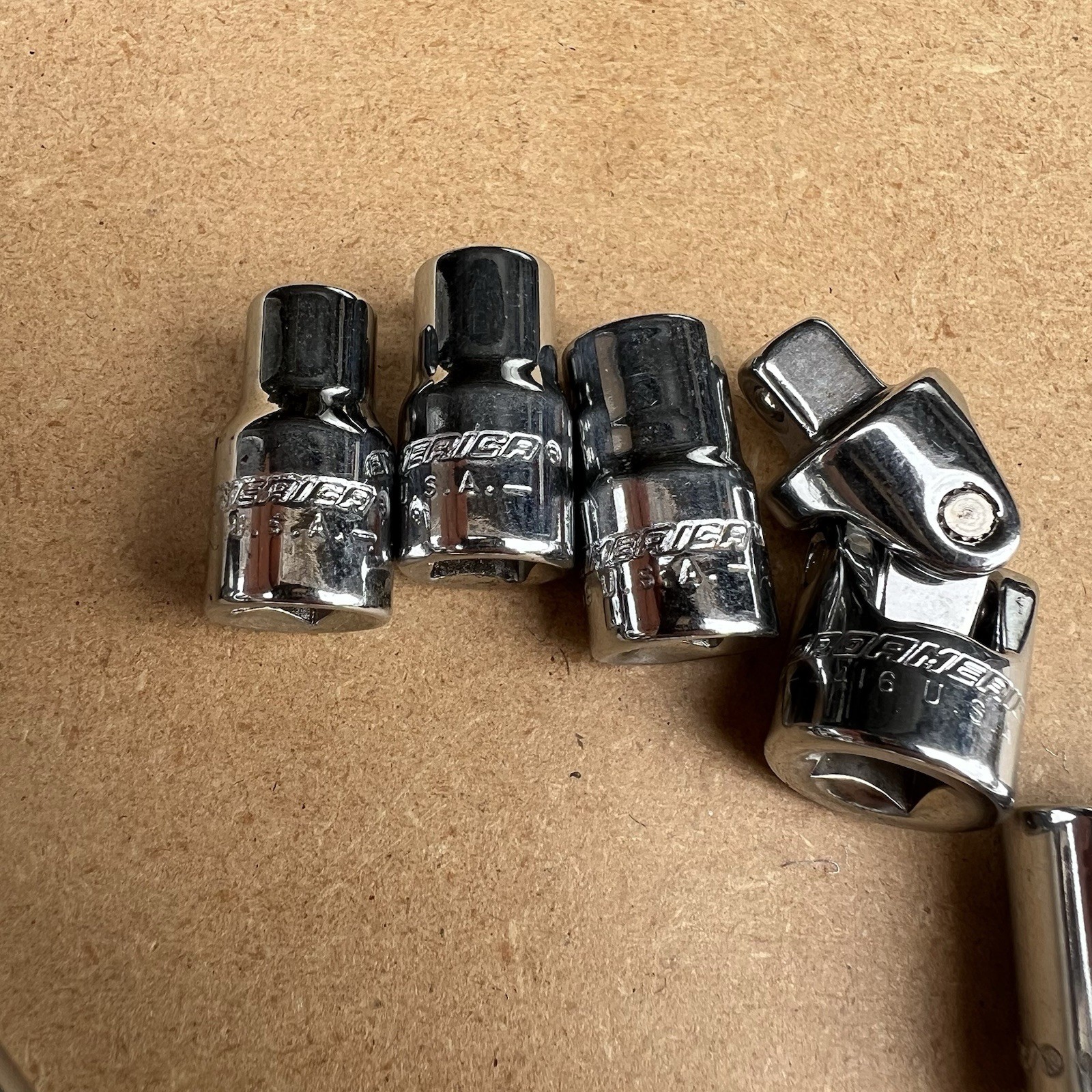 Vintage ProAmerica 1/4″ Drive (7pc) SAE Ratchet And Socket Set 4160 Made In USA