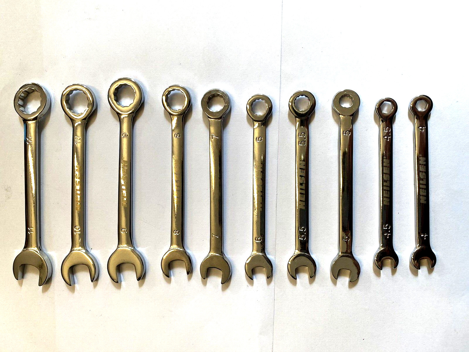 Metric mini Spanner set 10 pcs – Sizes 4 -4.5, 5 – 5.5, 6, 7, 8, 9, 10, 11mm