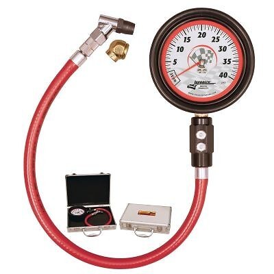Longacre Magnum Motorsport Tyre Pressure Gauge 0-40 PSI Swivel Chuck & 2 Bleeds