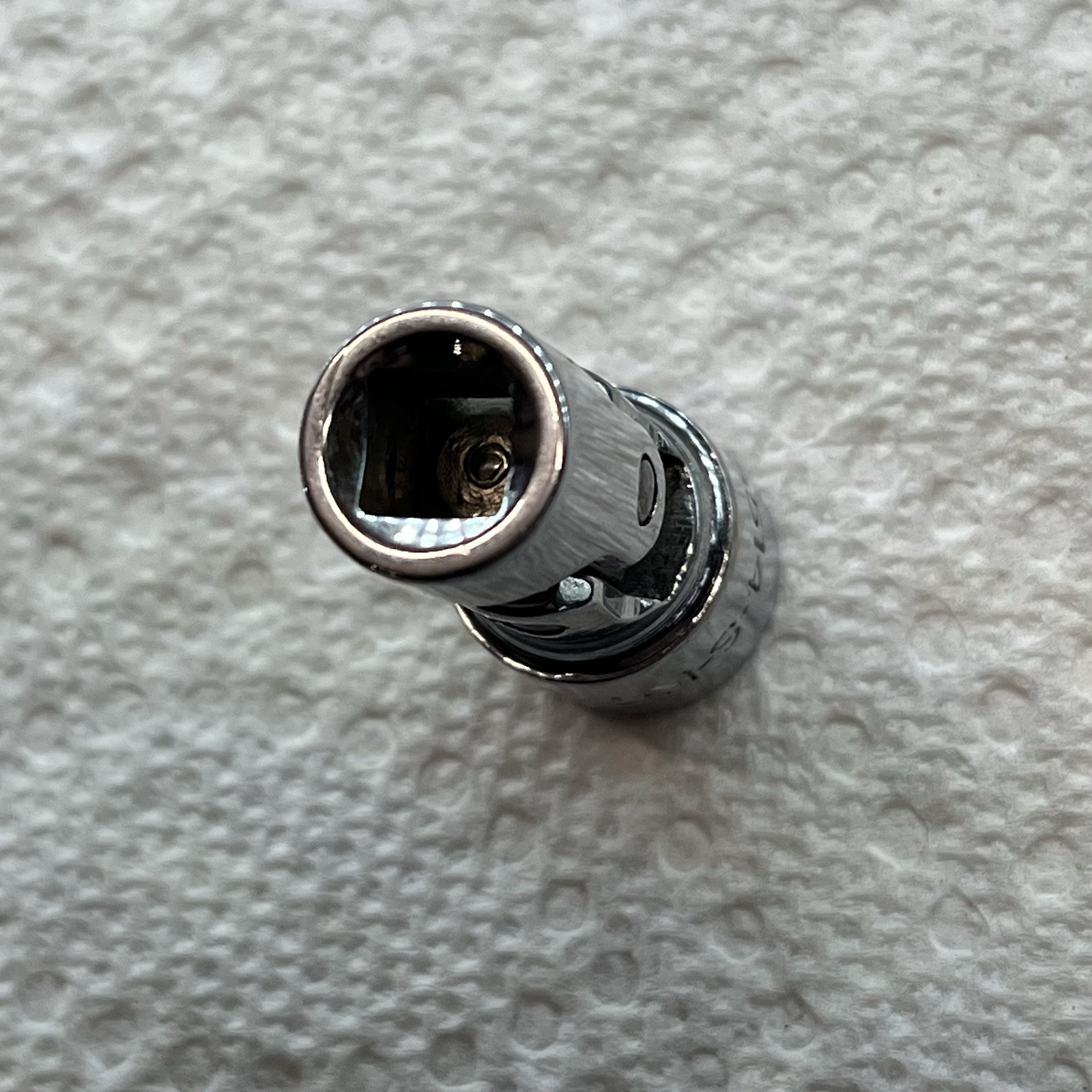 S-K #43514 Socket 7/16″ flex short 1/4″ drive 6 point