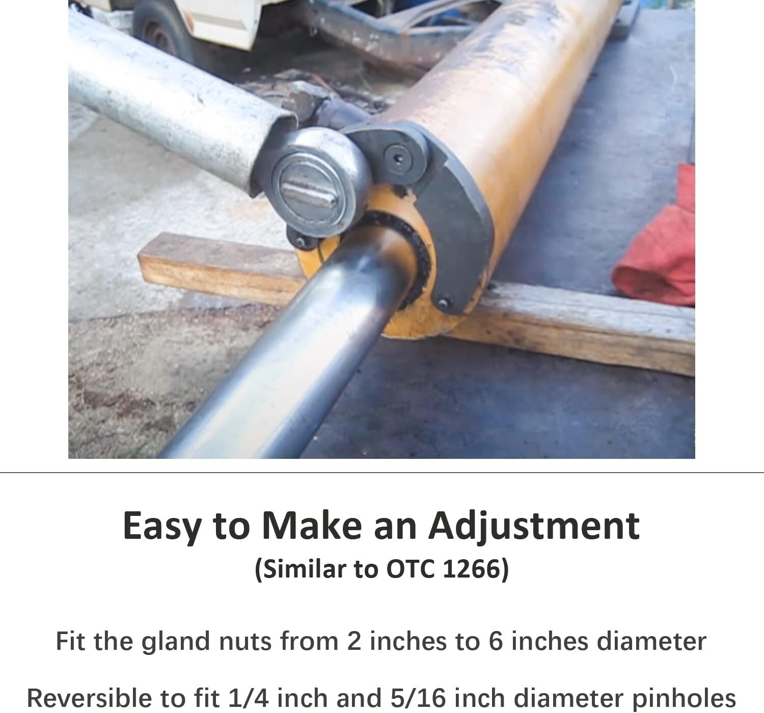 1266 Adjustable Gland Nut Wrench For Hydraulic Cylinders On Most Farm And Constr