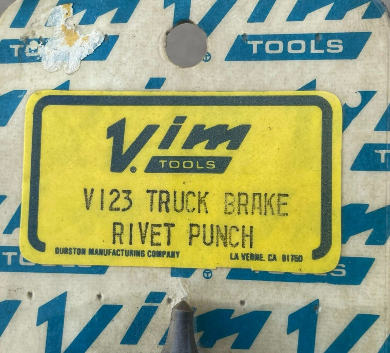 VIM Tools V123 Truck Brake Rivet Punch, 6″