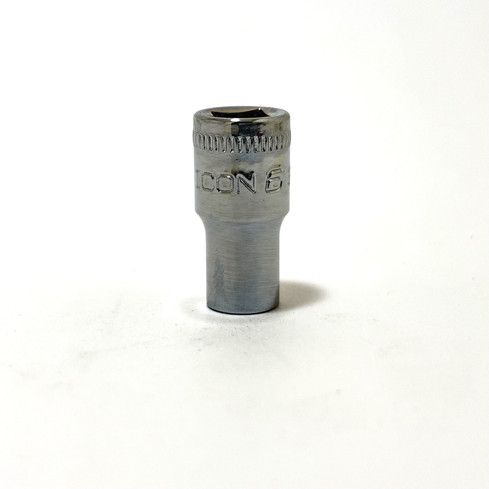 NEW ICON 1/4 INCH DRIVE METRIC SHALLOW SOCKET 6 PT SOLD INDIVIDUALLY PICK SIZE