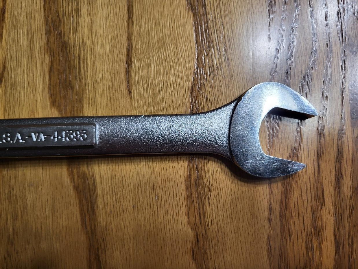 Sears Craftsman Tools USA NOS Very Rare SAE 1 Inch 6pt Combination Wrench 44393