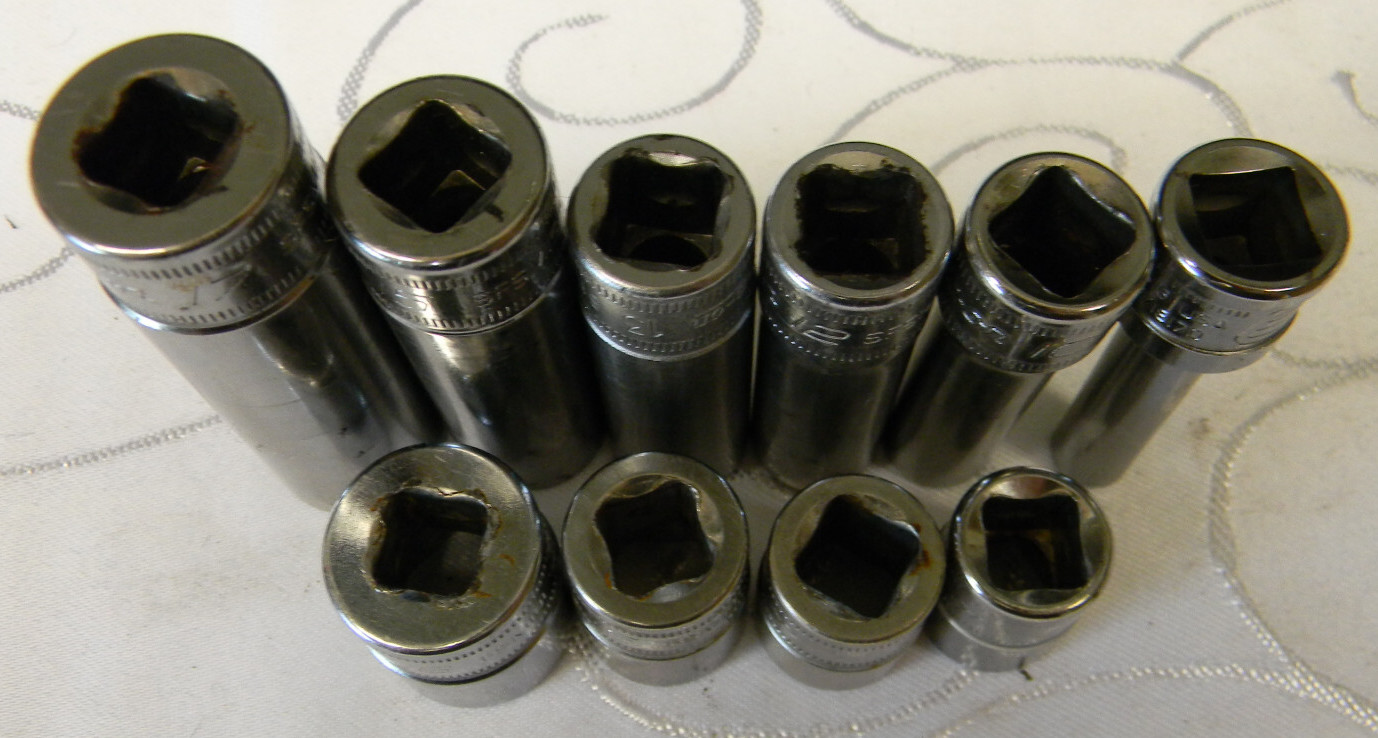 SNAP-ON 3/8″ DRIVE 10PC METRIC 6PT FLANK DRIVE SHALLOW/DEEP SOCKET SET