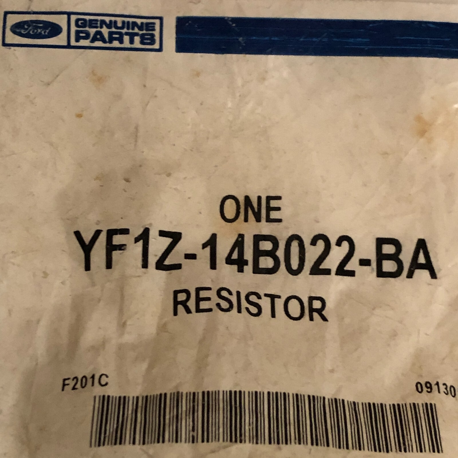 FORD Genuine OEM YF1Z-14B022-BA SRS Side Bag Light Eliminator Resistor Connector