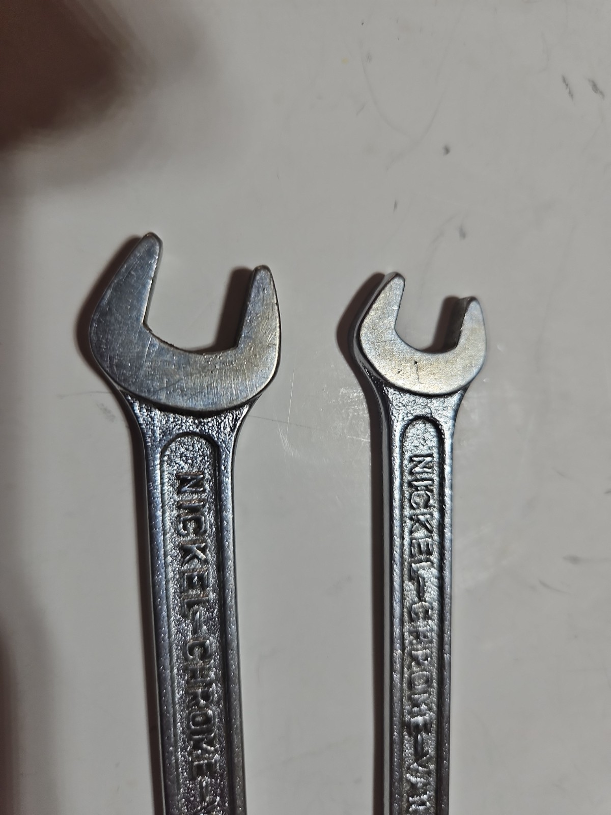 3 Vtg Toyota Motor open end wrenches metric 8-10, 10-12 and 14-17. Japan