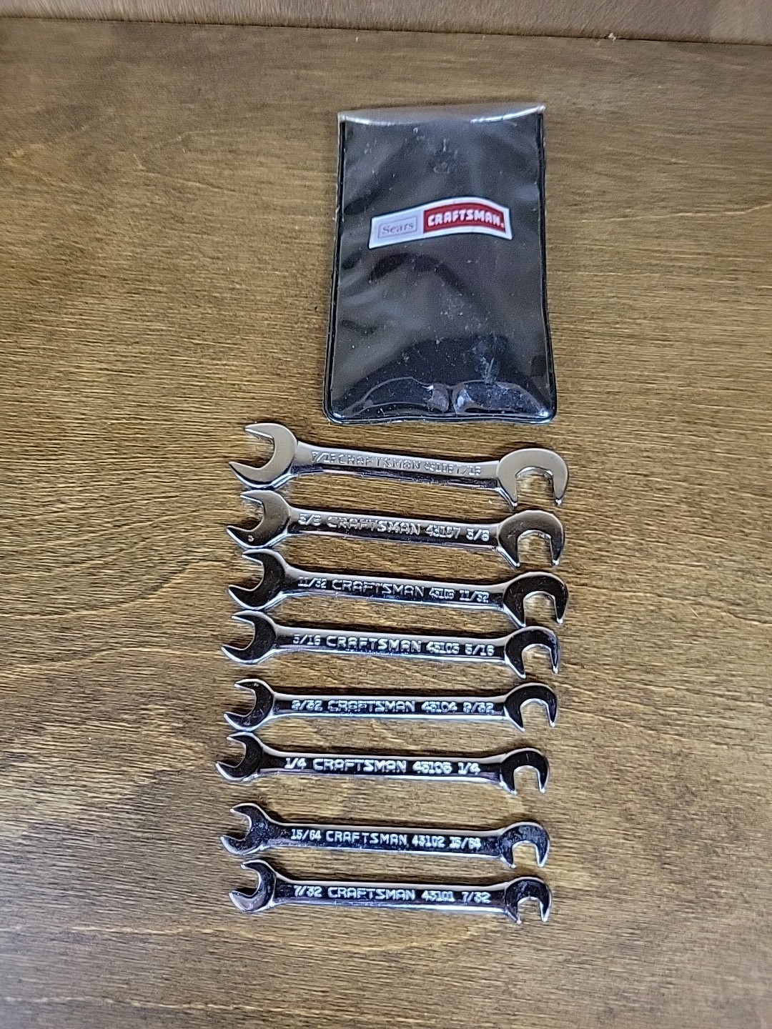 Craftsman 8-piece Open-ended Ignition Wrench Set Super Tuff #9 4306 USA