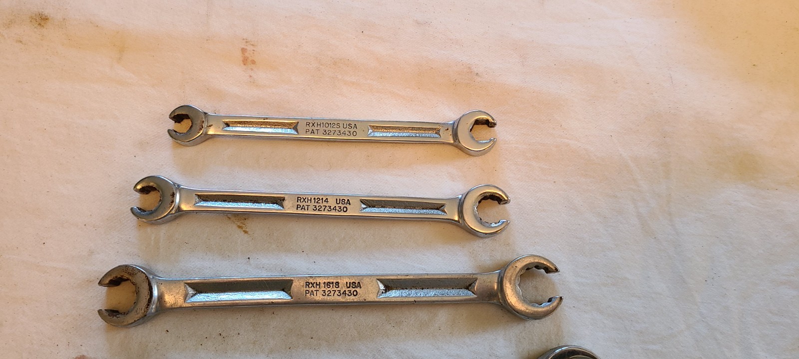 Snap-On 5 Pc. Double End Flare Nut Wrench Set 5/16″-1 1/8″ 12 Point RXH RXH1012S