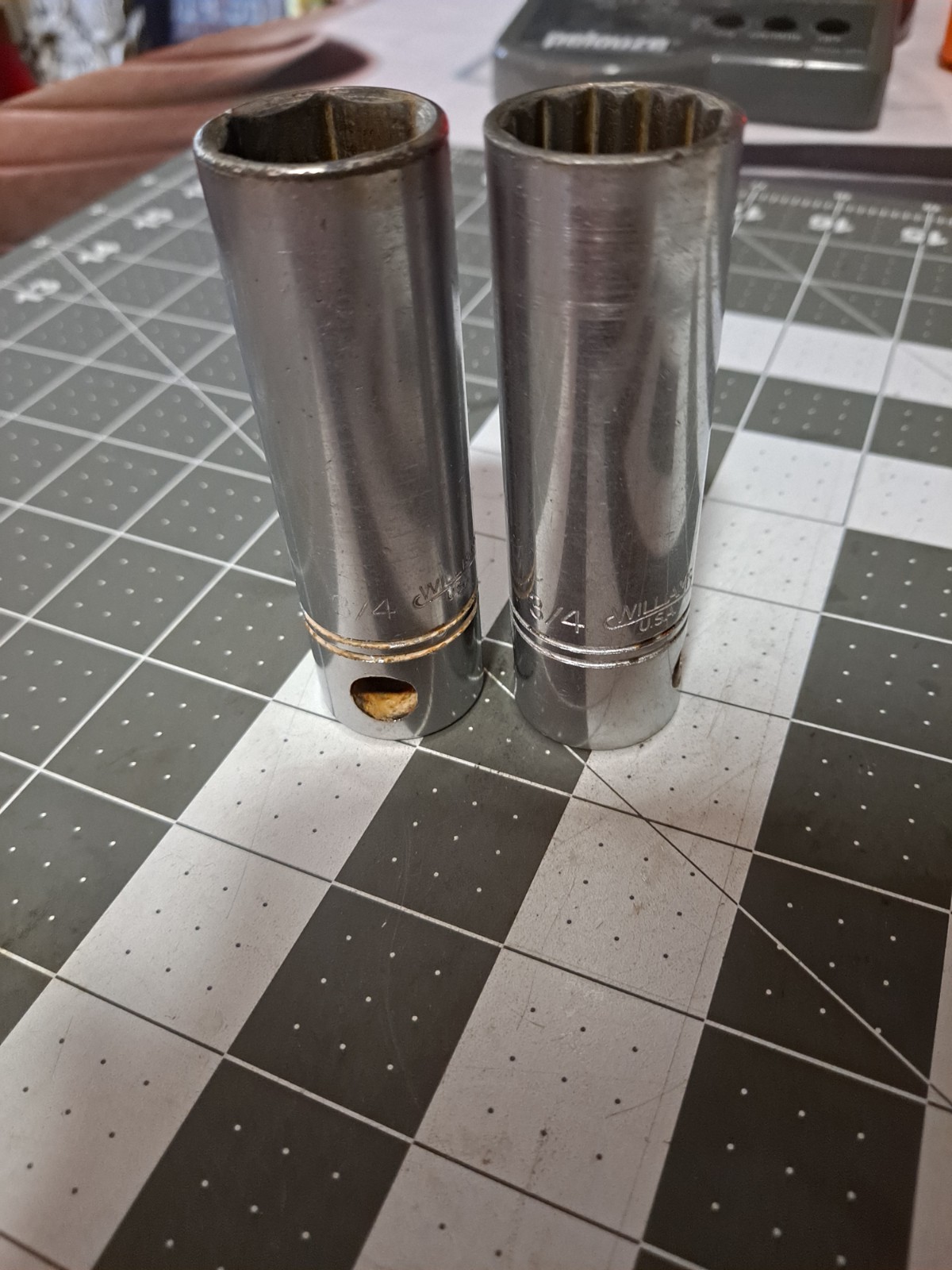 Lot of 2 WILLIAMS 1/2″ Drive 3/4″ Deep Sockets 6 & 12 Point SD-624 and SD-1224