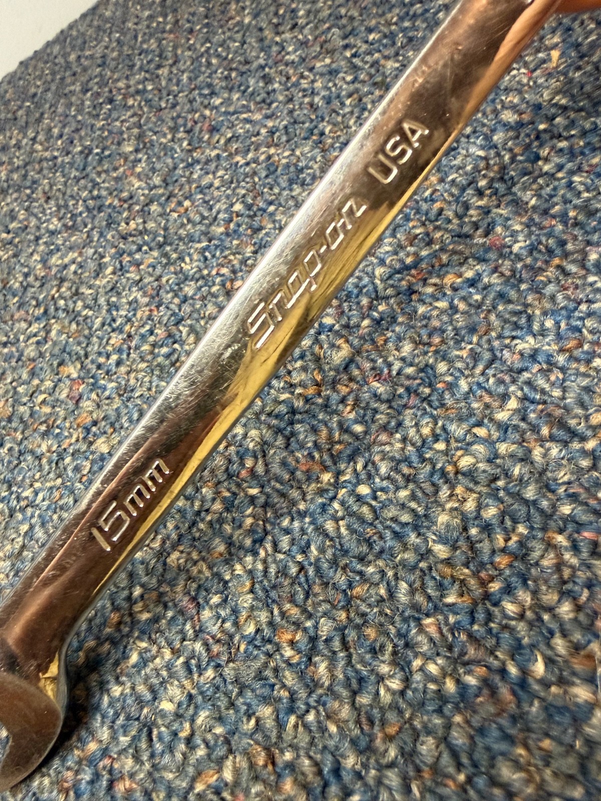 Vtg Snap-on SOEXM15 combination wrench, very nice
