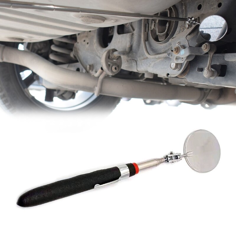Car Inspection Mirror 360 Adjustable Mirror Extendable Handle Auto Repair Tool