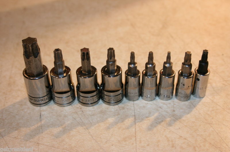 Snap-On 3/8″-1/4″Dr Standard TORX Socket Driver Set 9PC