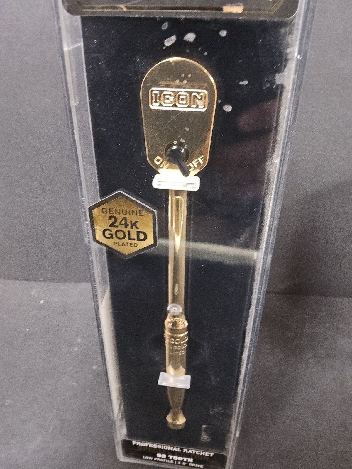 ICON 3/8” 24K Gold Plated Professional Ratchet Socket Wrench (56907)… FREE S&H