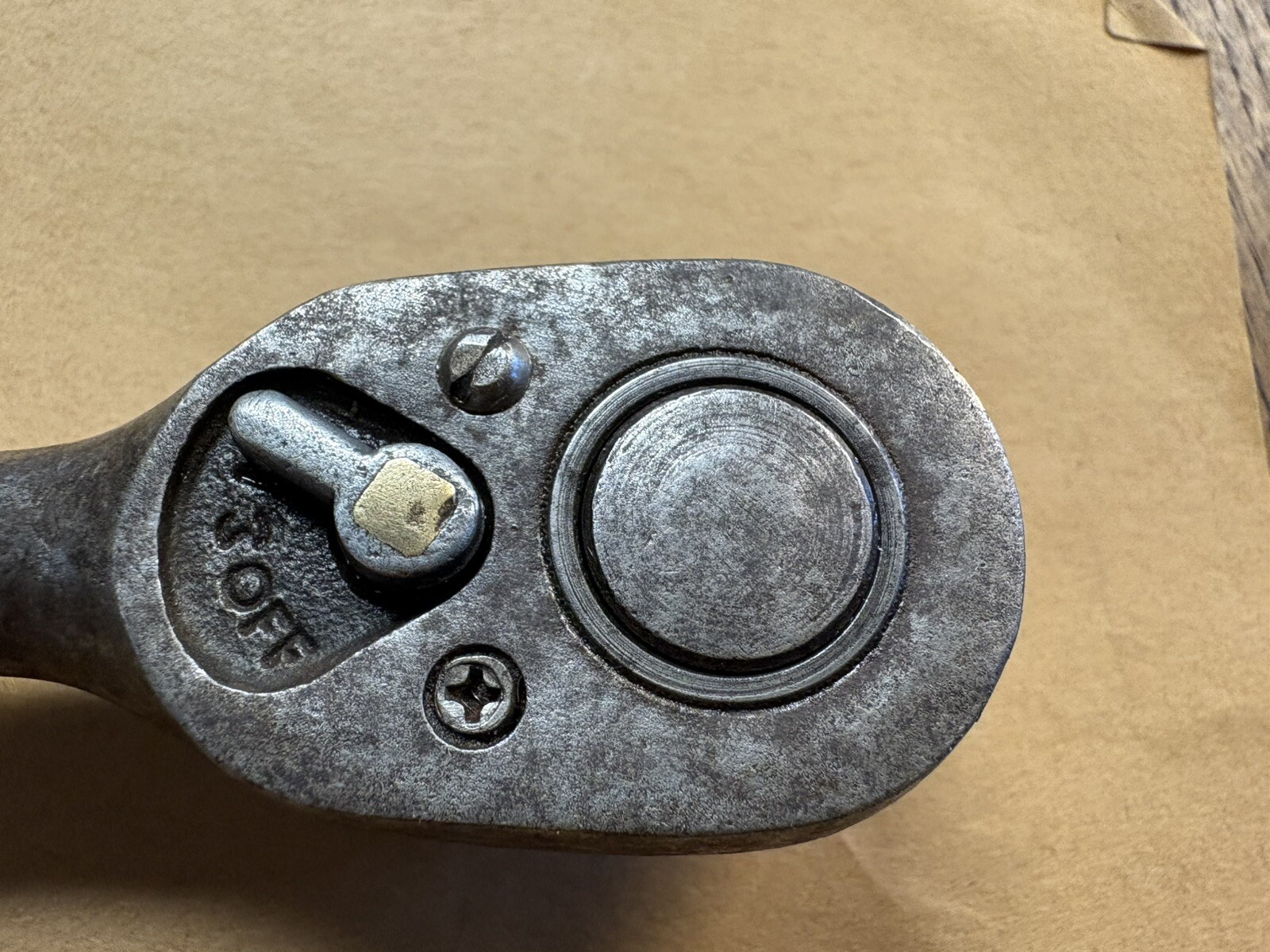 Snap On 3/8 Ratchet F-70-M Working Fine Showing Wear – As shown