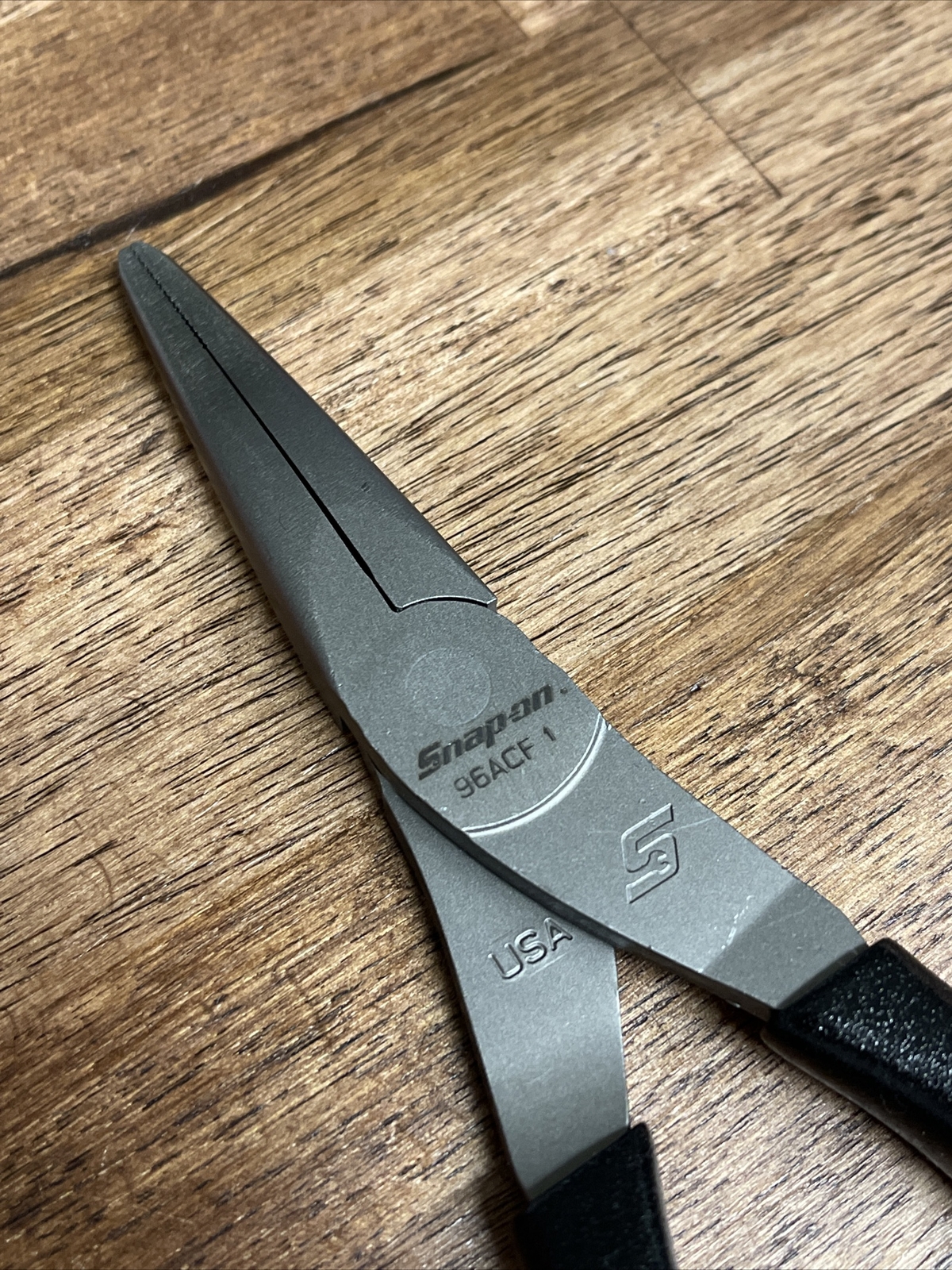 *NEW* Snap On 96ACF – 8″ Talon Grip™ BLACK NEEDLE Nose Pliers FREE SHIPPING