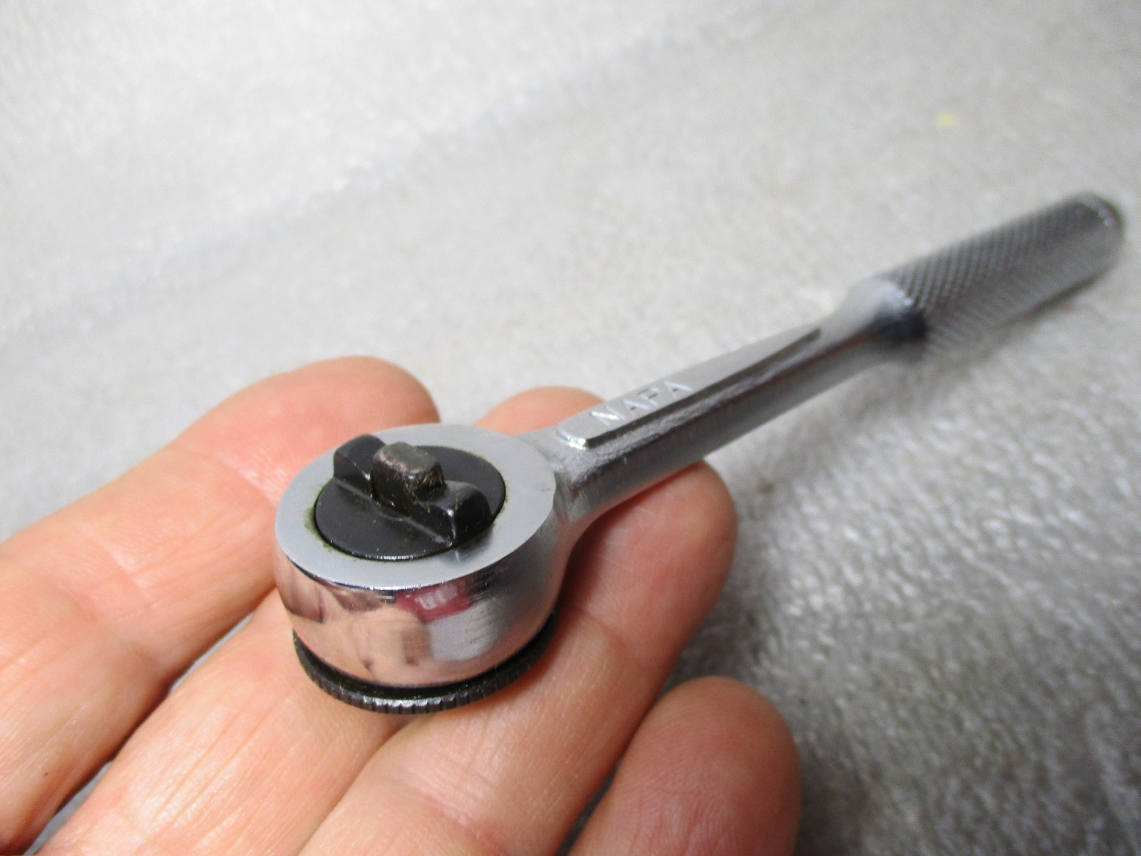 Vtg. NAPA USA 1/4″ Drive Ratchet NM47 RHFT Fine Tooth Push Release Near Mint!