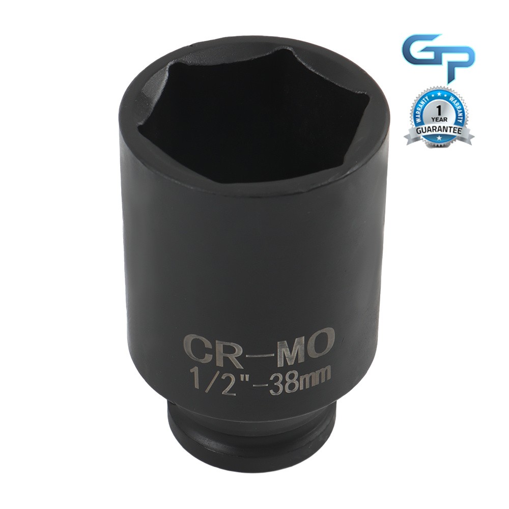 9pcs 1/2″ Drive Metric Axle Hub Nut Socket Deep Impact Socket Tool 29-38mm Kit