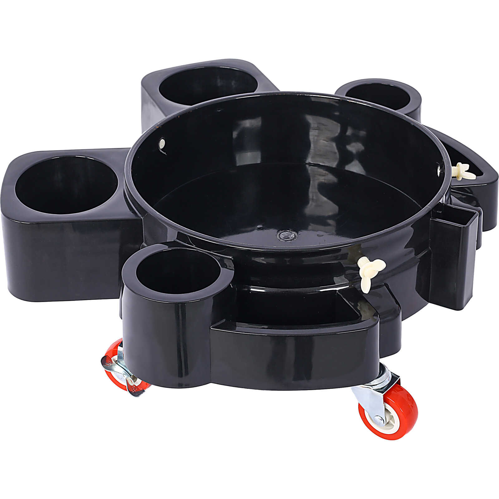 Set of 2 Bucket Dolly 5 Gallon Rolling Bucket Dolly w/ 5 Rolling Swivel Casters