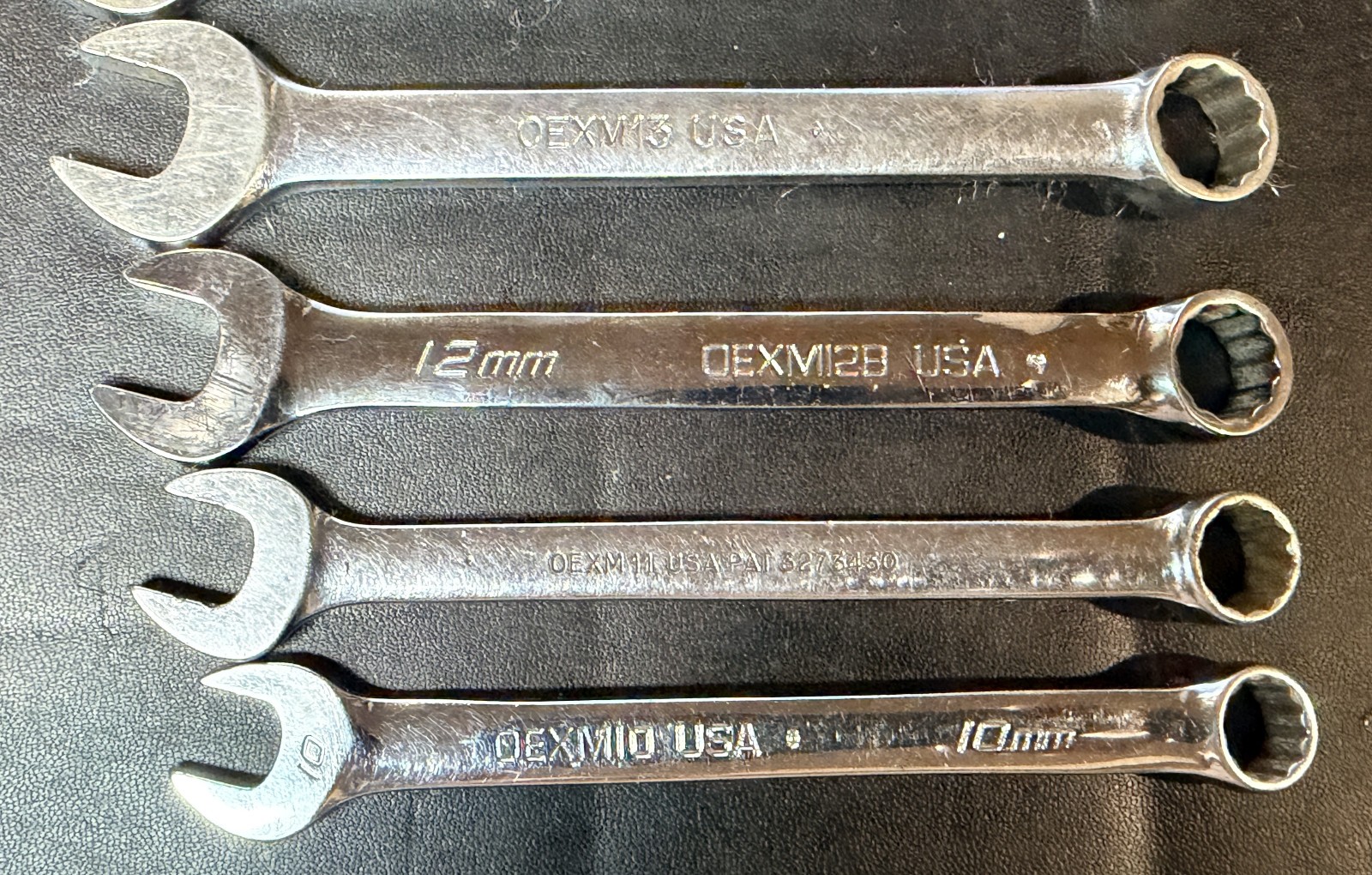 SNAP ON OEXM- 10-Pc 12-Pt Flank Drive® Combination Short Wrench Set 10mm-19mm