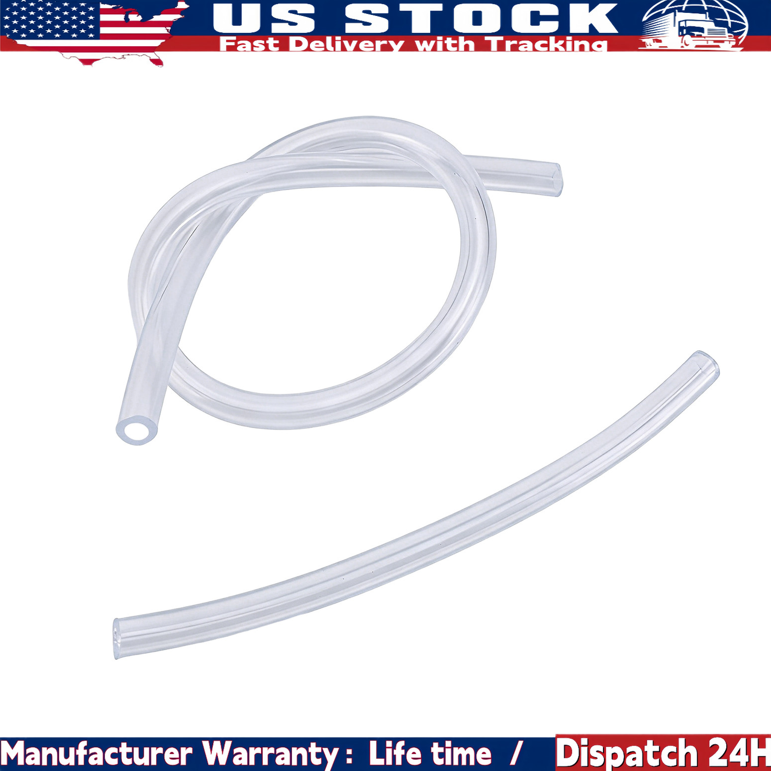 6 PCS BRAKE BLEEDER HOSE, ONE WAY CHECK VALVE TUBE BLEEDING TOOL KIT SILVER NEW