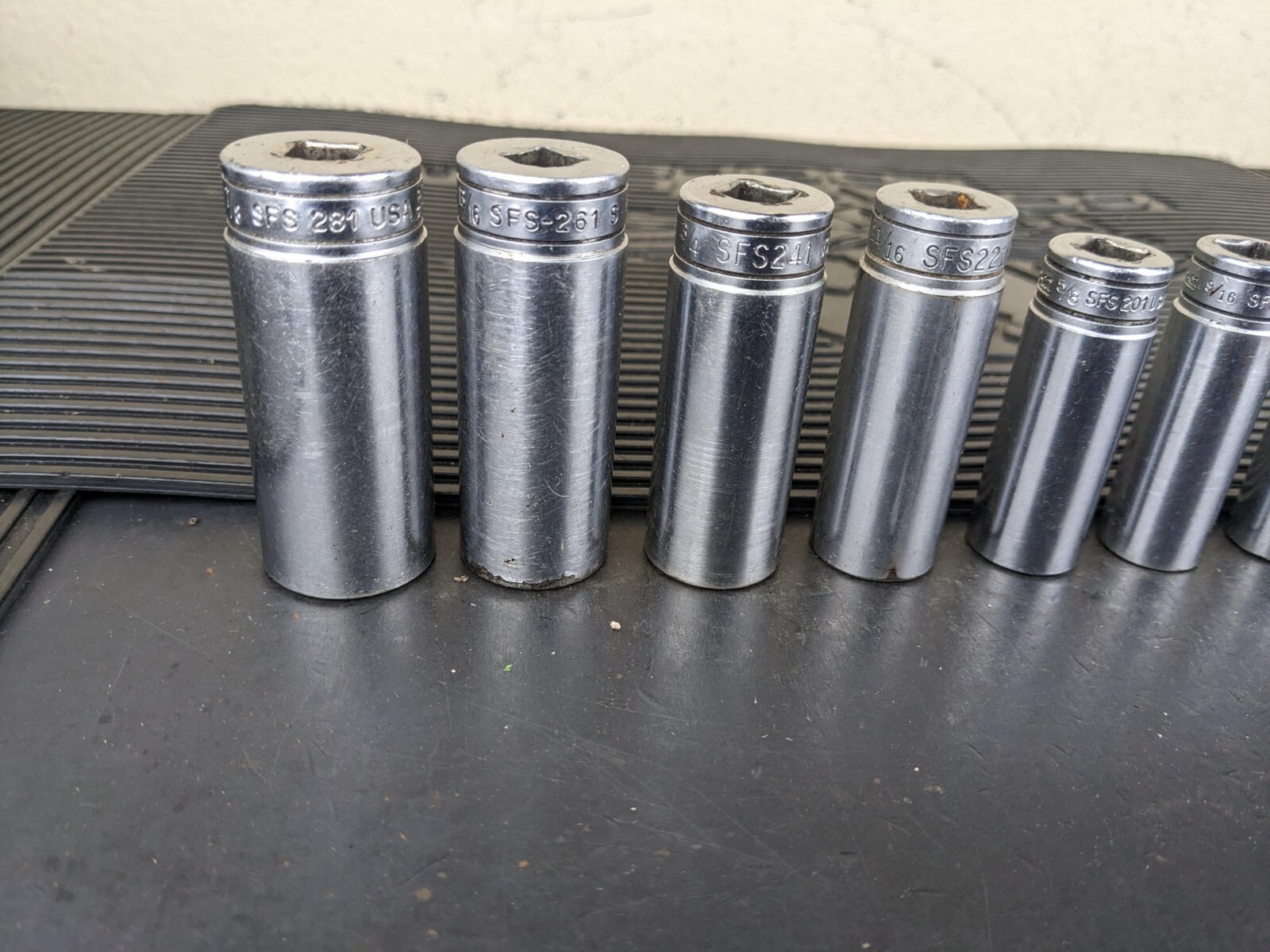 #bg232 Snap on Tools 211SFSY 3/8″ Drive Deep Chrome Socket Set Socket Set