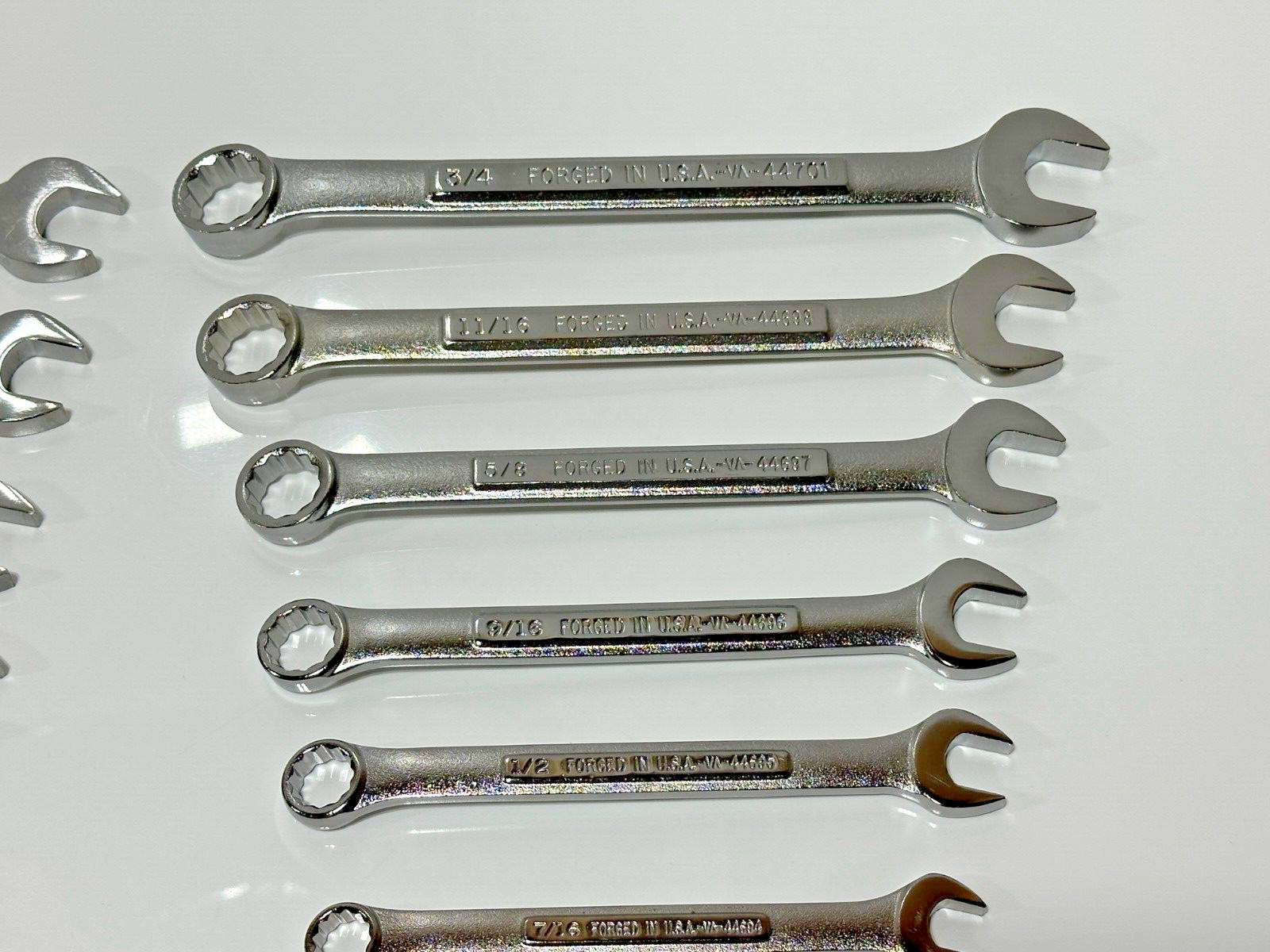 🇺🇸 Craftsman USA VA 18pc SAE 1/4-3/4 Metric 9-17mm Combination Wrench Set, NOS