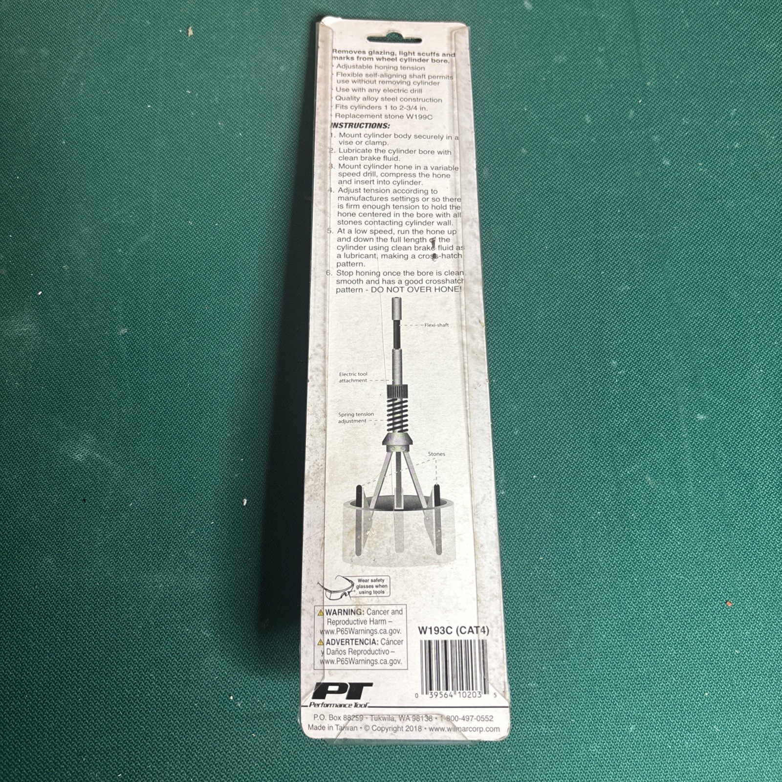 W193C Pro Brake Cylinder Hone Performance Tool
