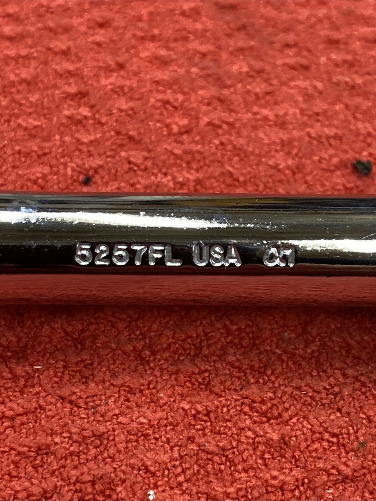 PROTO Tools USA 5267FL (Rare) Indexing Locking Flex Head Red Ratchet, 3/8” Drive