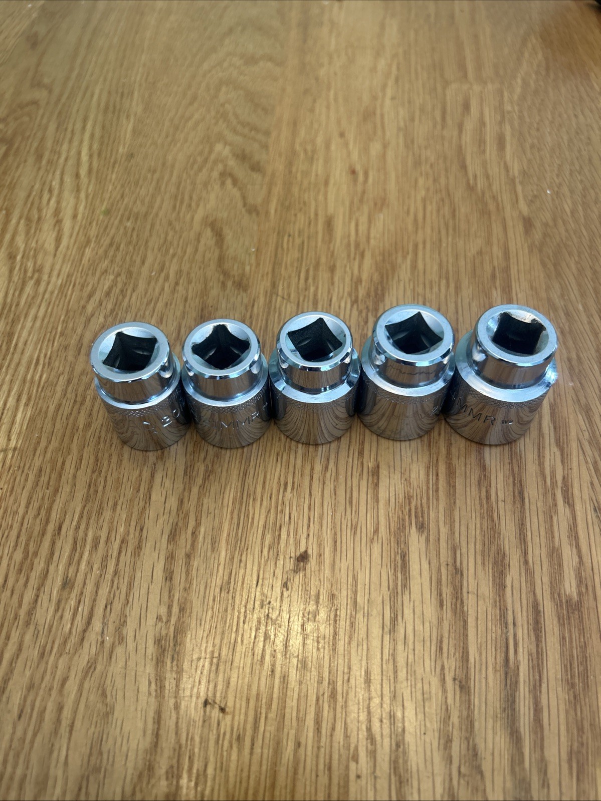 MAC TOOLS – Lot Of 5 Shallow METRIC Sockets, 1/2” Drive,12pt (20mm – 24mm) USA