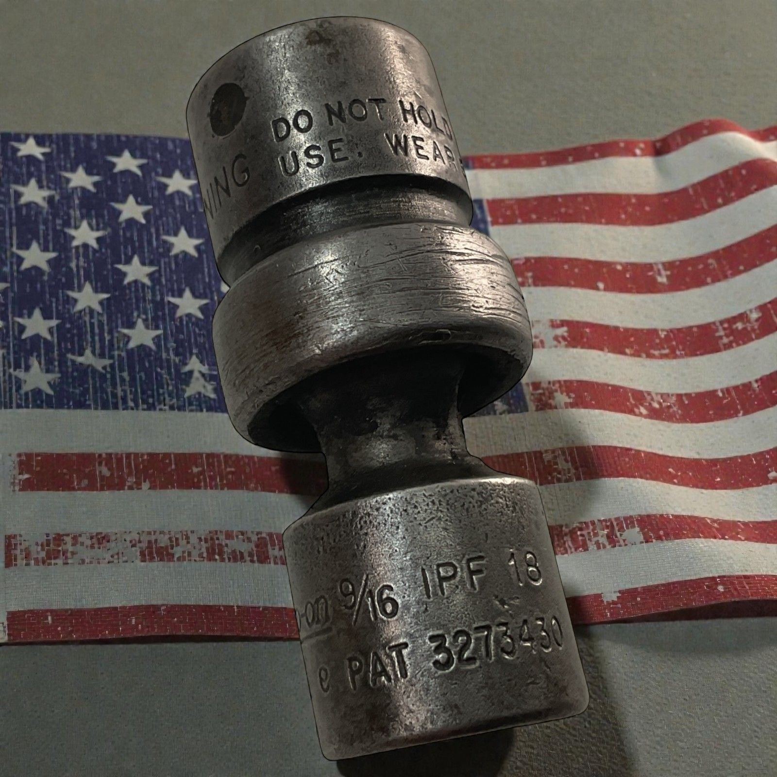 Snap-On Shallow Impact Swivel Socket IPF18 3/8″ Drive 9/16″ 6 Point USA