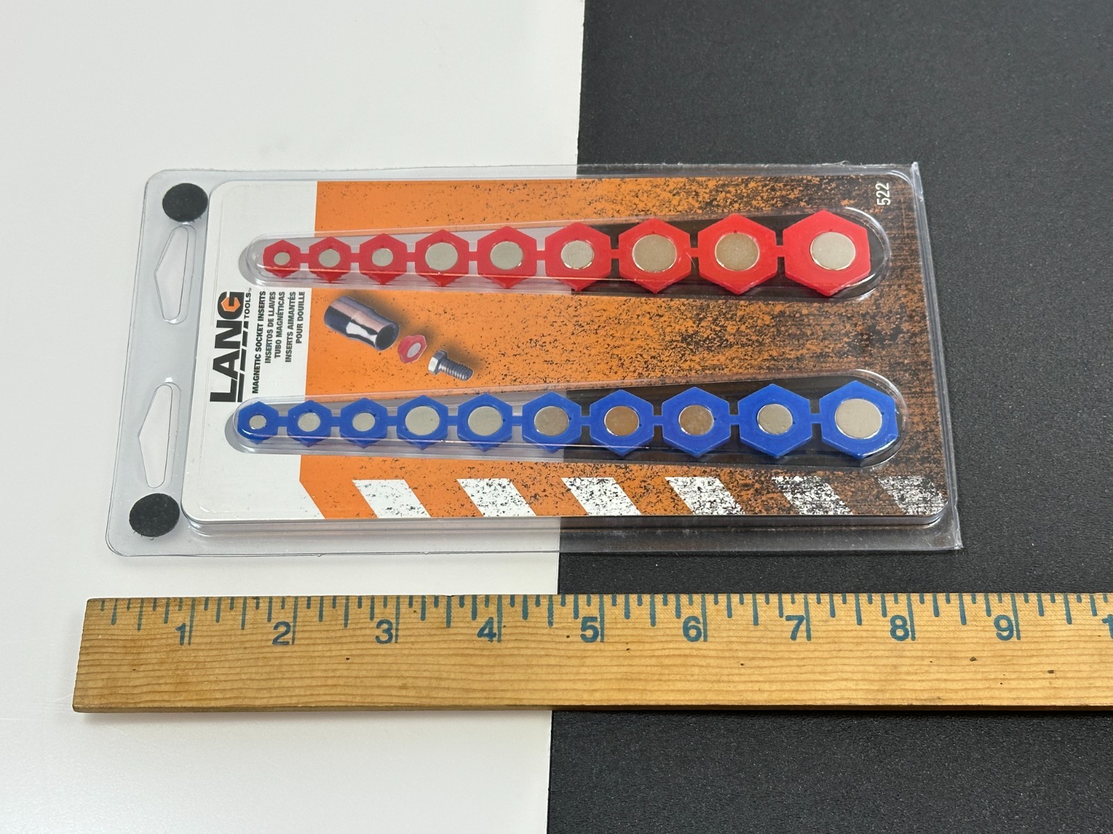 🇺🇸 NEW Lang Tools USA 522 19 Piece Magnetic Socket Inserts, SAE and Metric