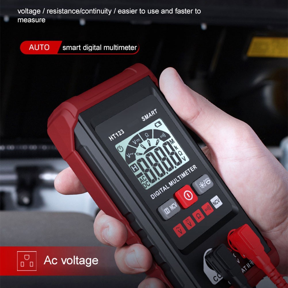AC DC Multimeter with Backlight Portable Design for Home Improvement Projects