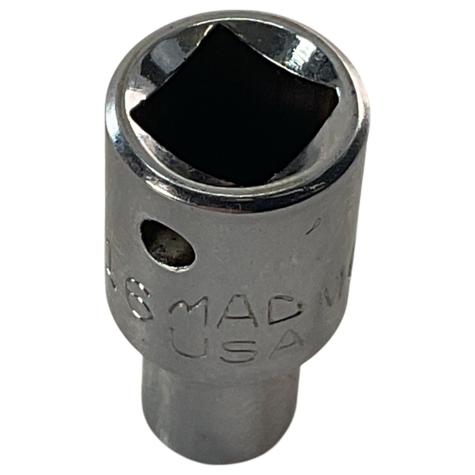 Mac Tools Shallow Socket M66 3/16″ SAE 6pt 1/4″ Drive Chrome USA Mechanic Tool