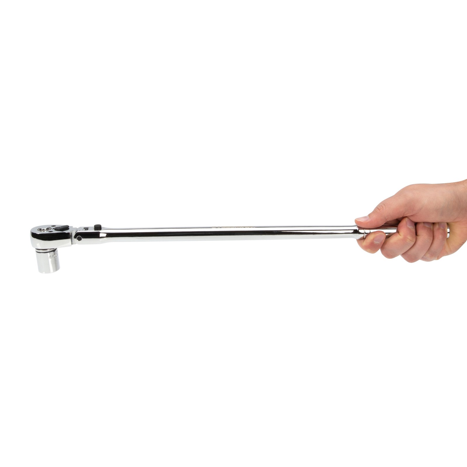 Steelman 3/8-in Drive 72-Tooth 180° Flex-Head Ratchet with 18-in Handle 60574