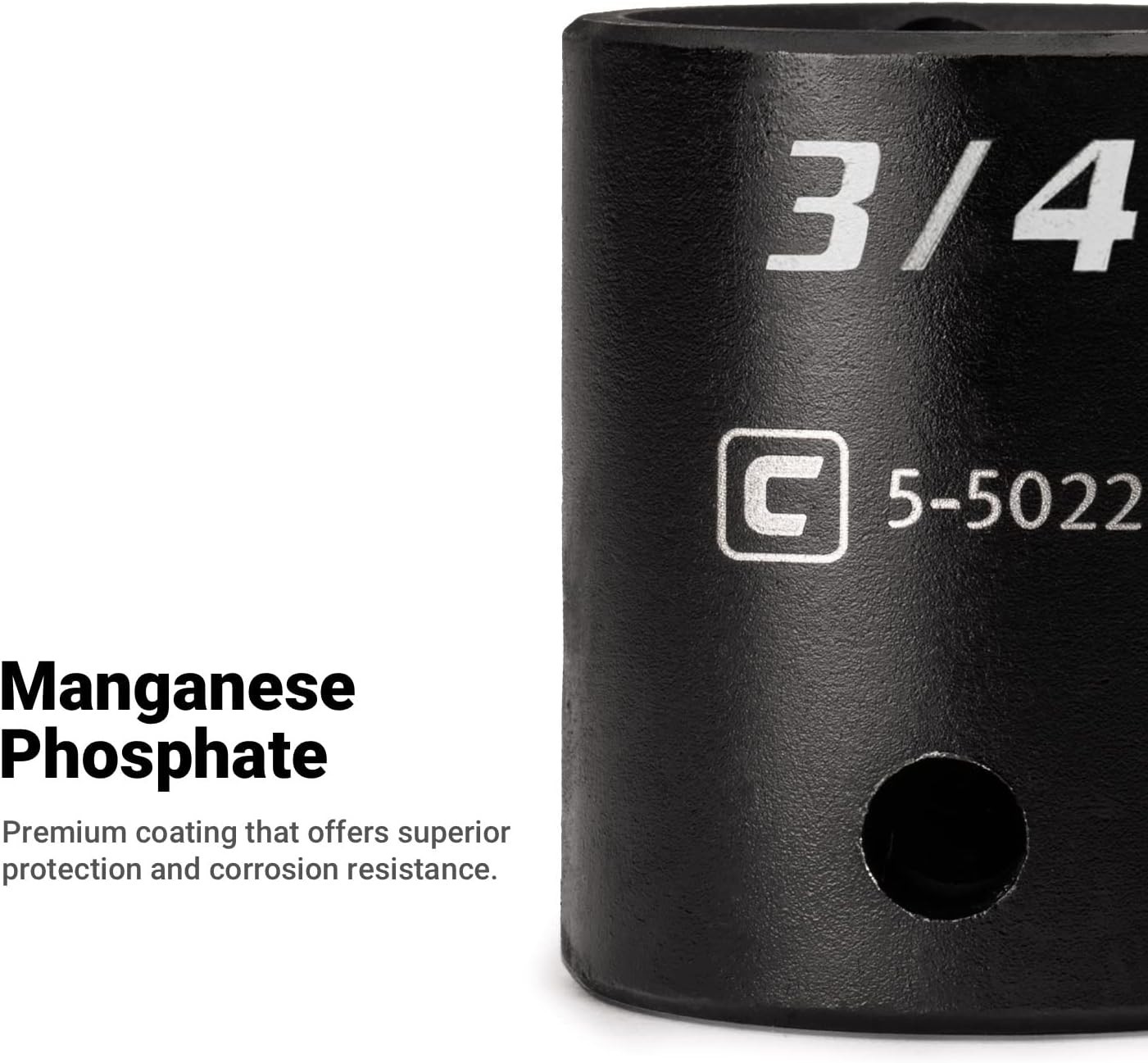 1-1/16-Inch Shallow Impact Socket – Durable Chrome Molybdenum Steel Construction