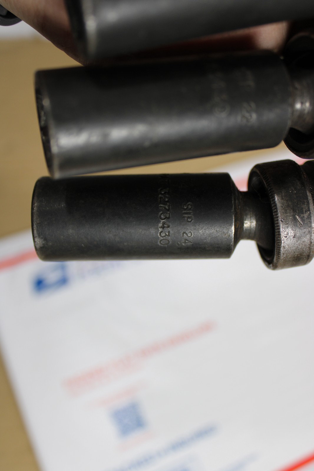 Snap on 5pc 1/2″ Drive Deep Swivel Impact Socket Set SAE 9/16 – 3/4