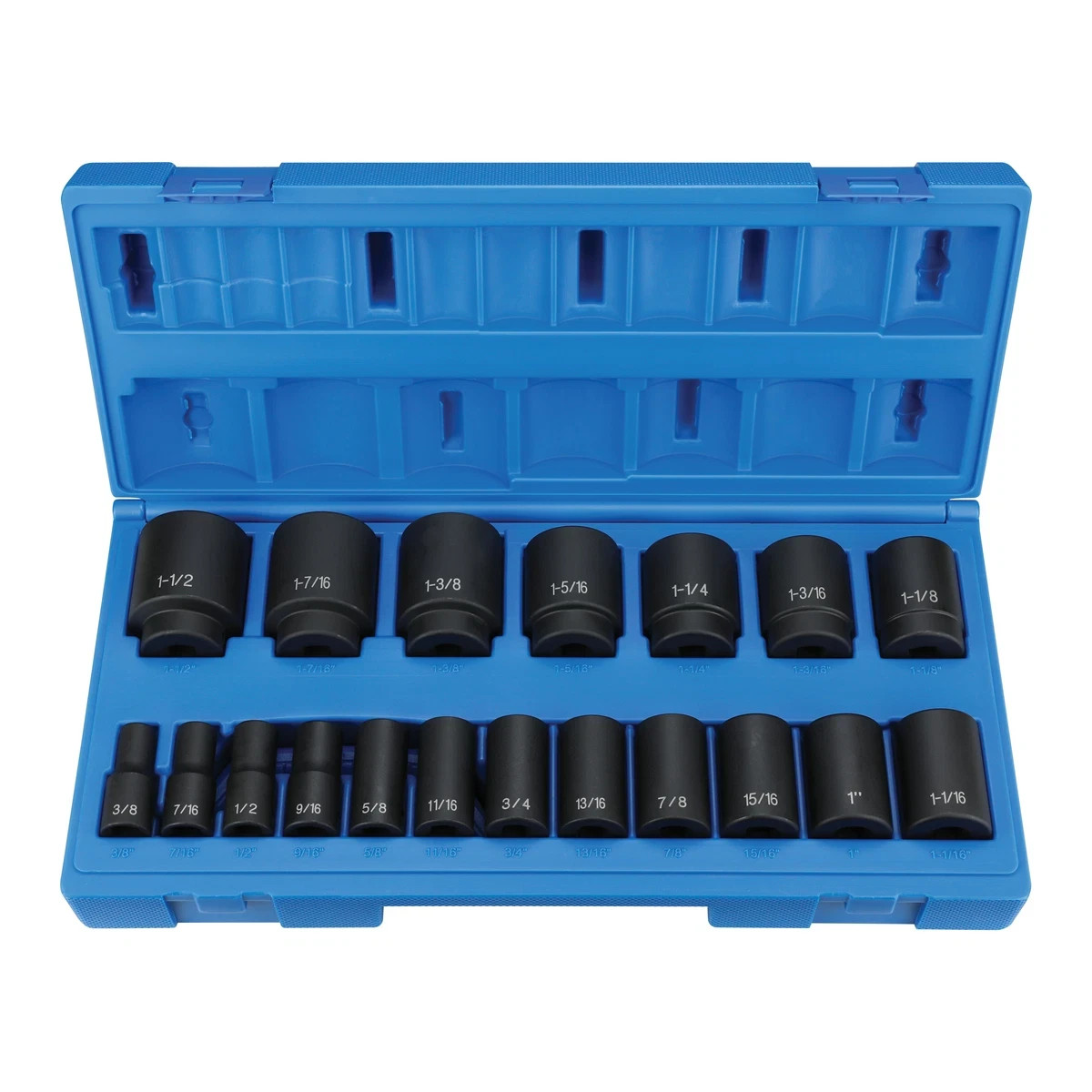 Grey Pneumatic 1/2″ Drive 19 Pc. Semi-Deep Fractional Set – 1319SD