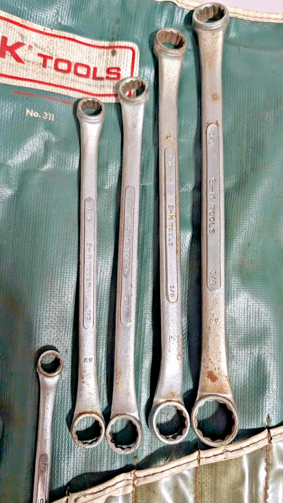 S-K 11 pc SAE Double Box End Wrench Set (No. 311) Made in USA *FREE SHIPPING*