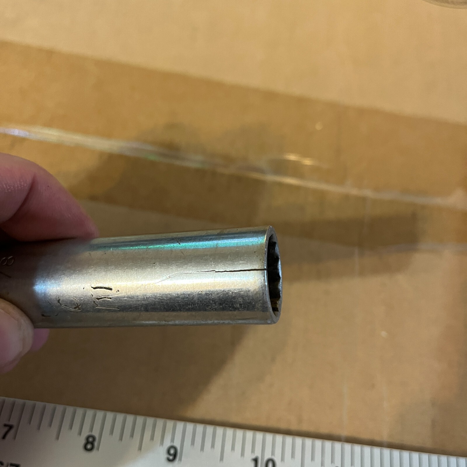 Wright DS155 5/8″ in 12 Point 1/2″ Drive Deep Socket USA – Cracked