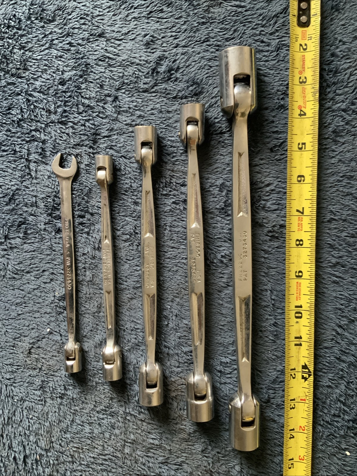 Snap On 5pc Swivel End Wrenches….different Styles….see Pics…..older Styles…..