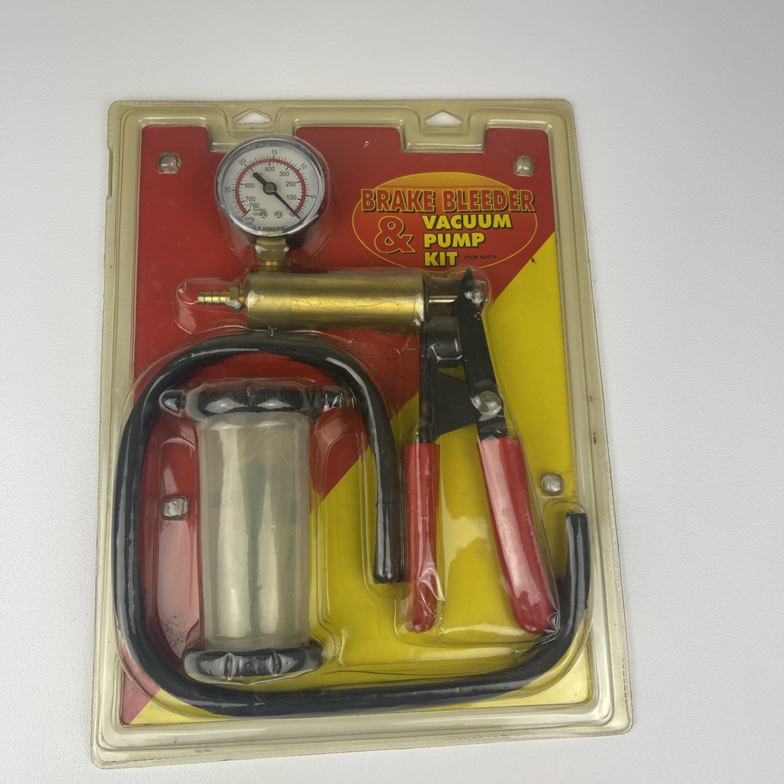 US General Brake Bleeder and Vacuum Pump Kit #92474 Car Auto Tool New